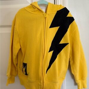 Yellow Pikachu Kids Hoodie xsmall NWOT